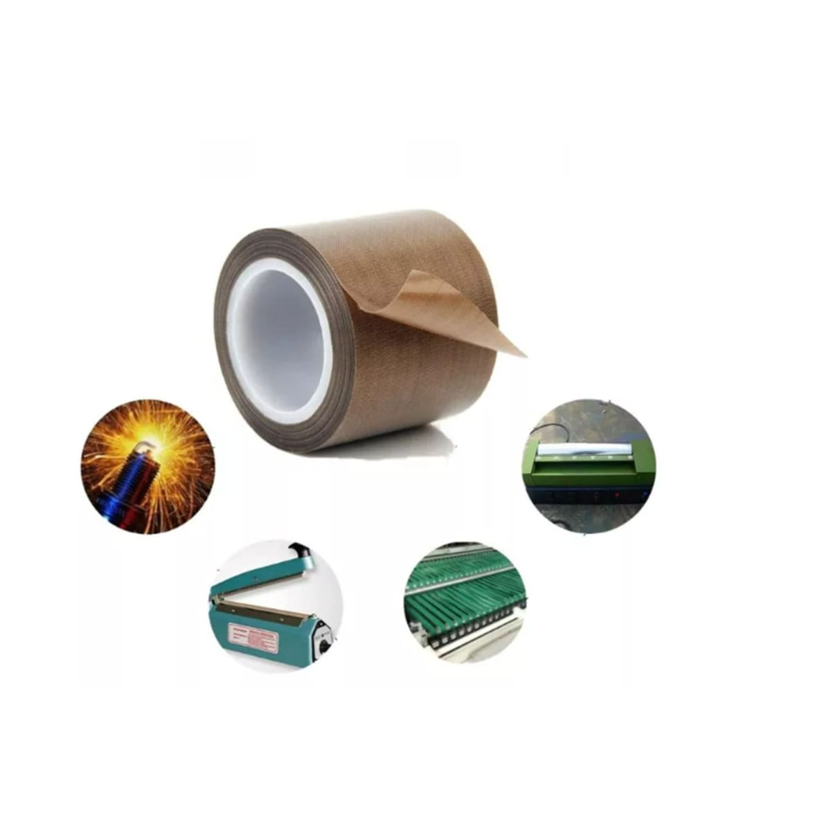 Brun teip av teflon, 19 mm / 5 meter