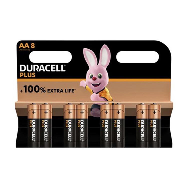Duracell Plus Alkaline AA Batterijen 8 Stuks