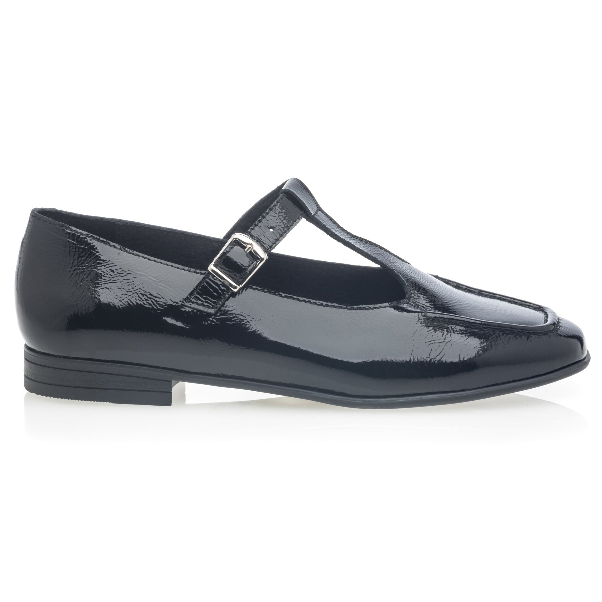 Babies Femme en cuir noir vernis
