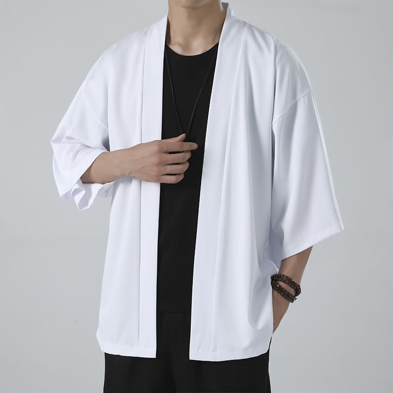 Sunkissed - Effen Hanfu-jasje met 3/4 mouwen