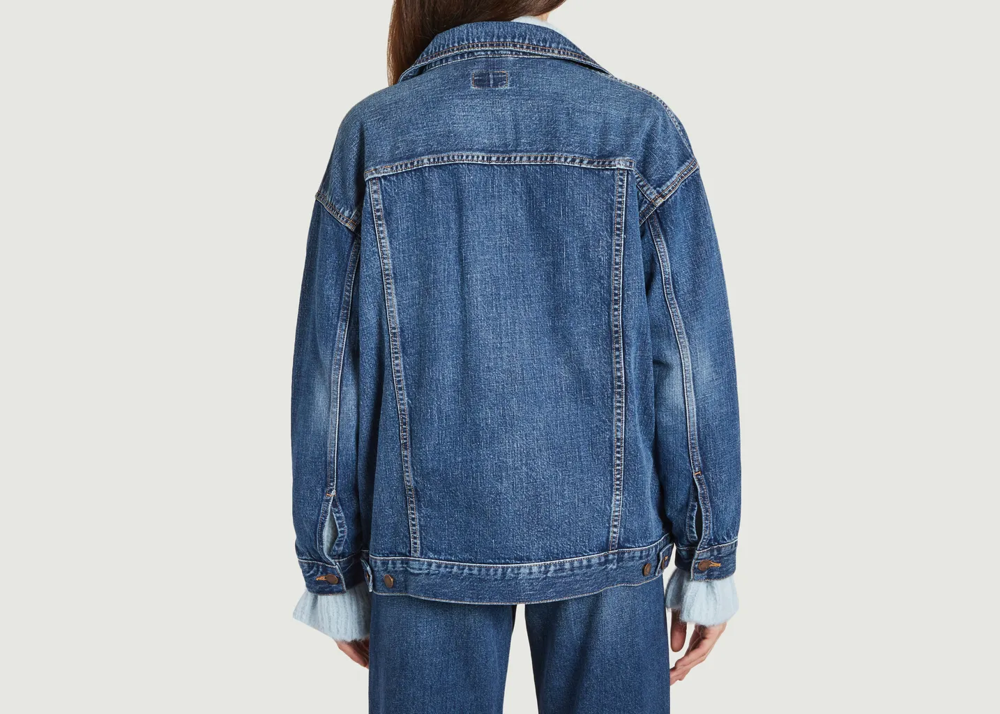 Veste Elin blue maze denim Nudie Jeans