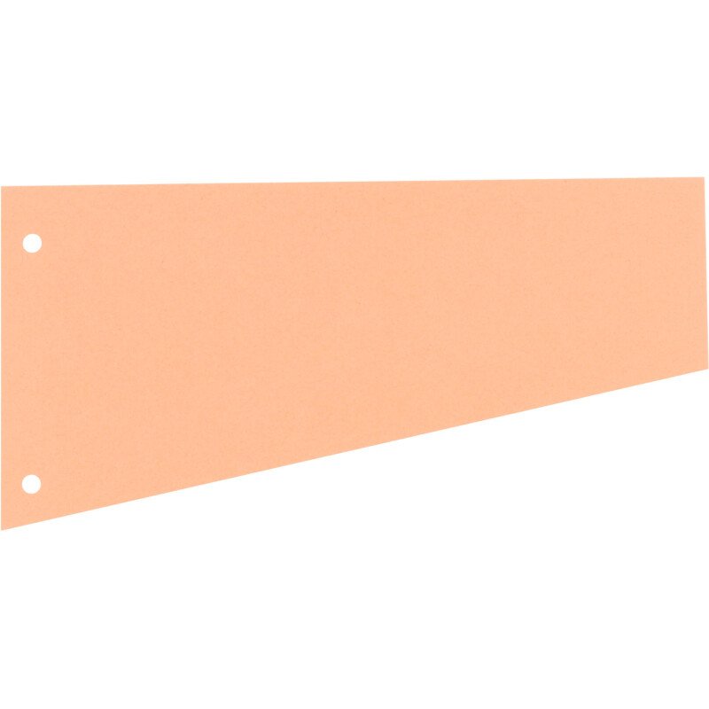 Intercalaires trapèze assortis perforés Bruneau - 11,7 x 23 cm - Paquet de 100