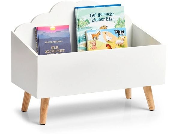 Zeller Present Kinder-Aufbewahrungstruhe Wolke 58 x 28 x 45 Spielzeugkiste in Wolkenform