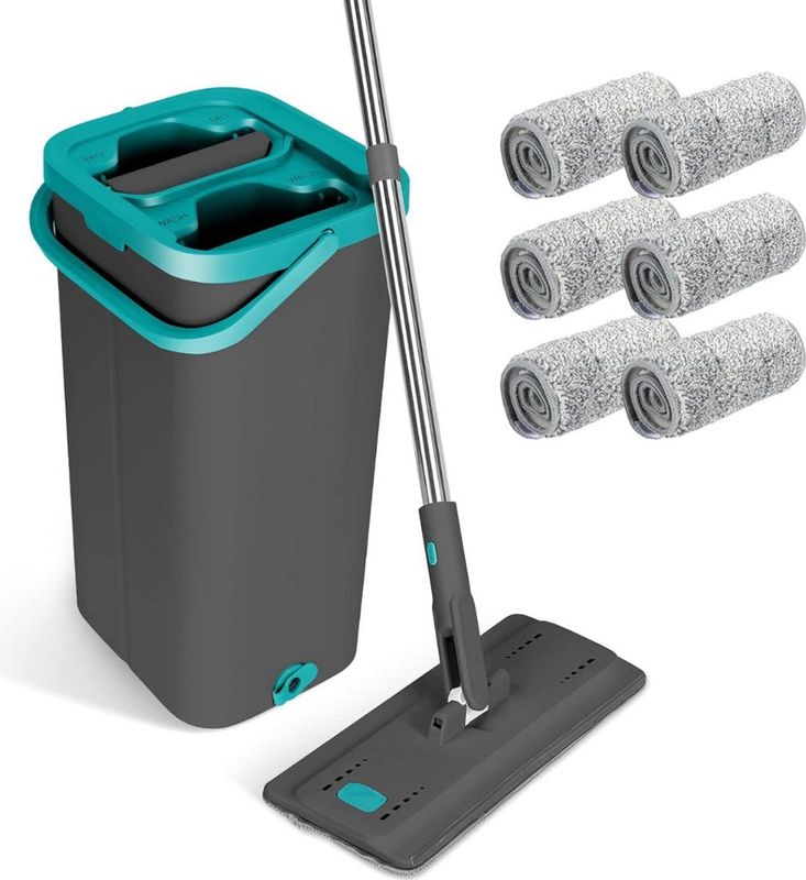 CRLYN® Dwijl En Emmer Set - Dweilsysteem - Dweilen & Vloerwissers