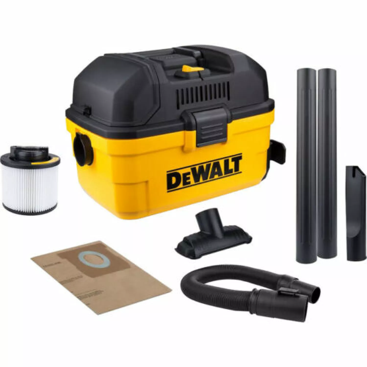 DeWALT DXV15T Stofzuiger in Toolbox - Nat/Droog - 1100W - 15L