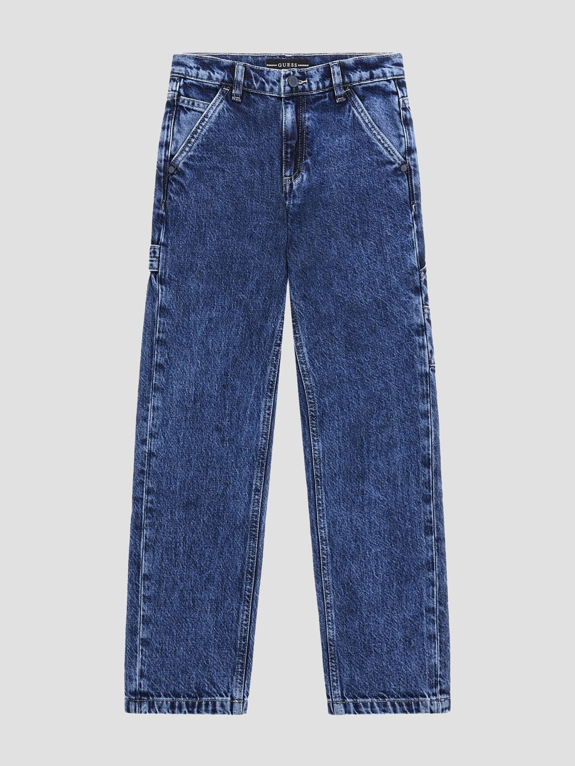 Calças de trabalho em denim rígido (7-18)