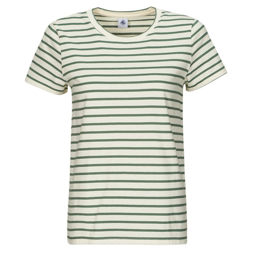 Petit Bateau - A0A9P COL ROND - Blanc / Vert