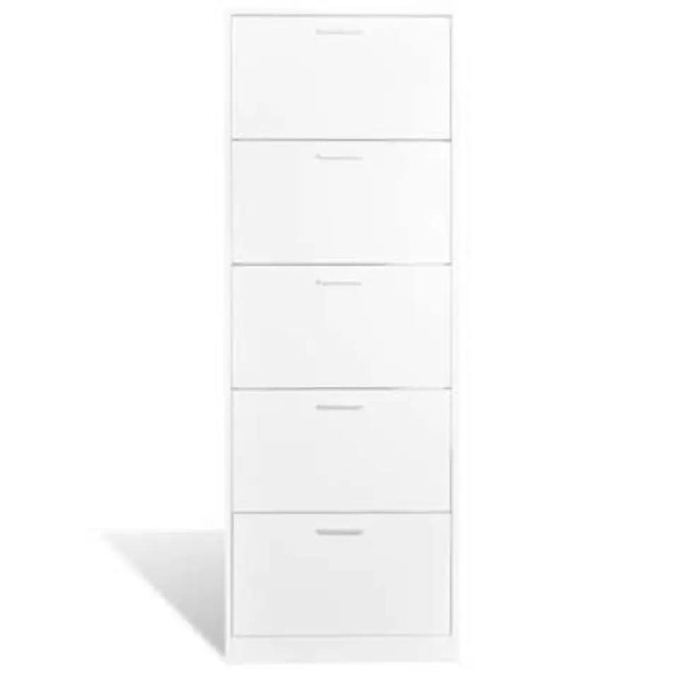 vidaXL - Houten Schoenenkast - Wit - Hout