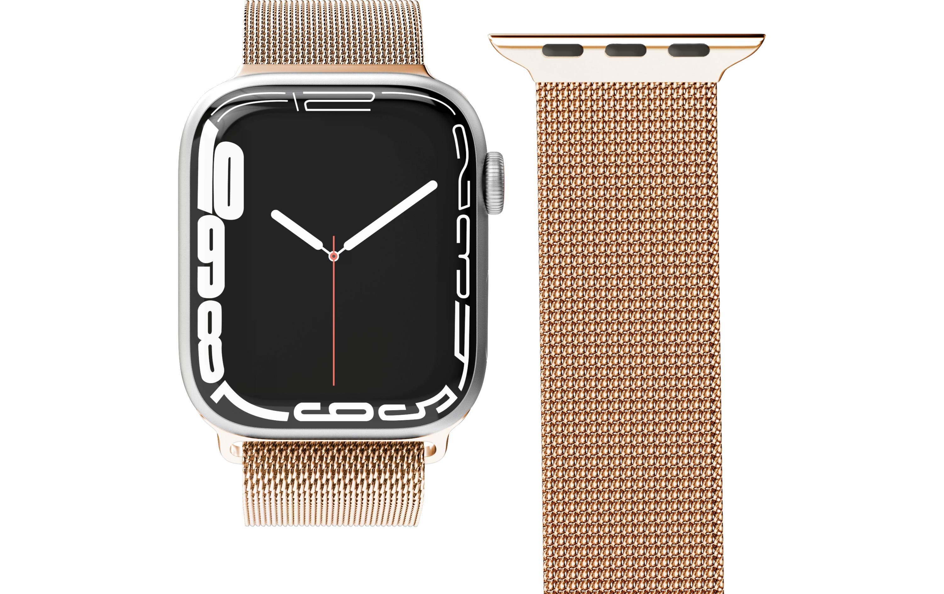 Armband Milanese Loop Apple Watch 42/44/45/49 mm RosegoldArmband für Apple Watch 42/44/45/49 mm