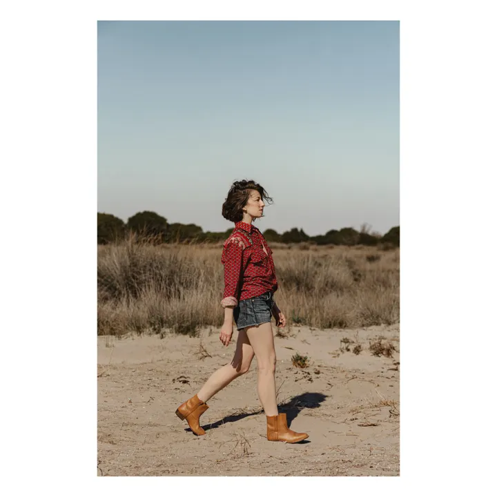 La Botte Gardiane Bottines Tiers Gardian Cuir Gras | Naturel