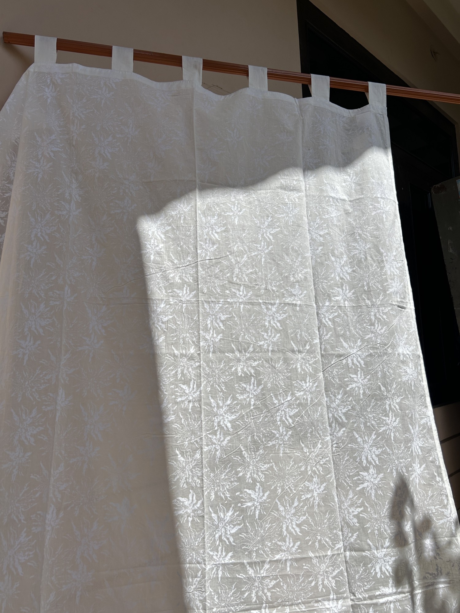 Vorhang aus Voile weiß, H 220 cm, B 110 cm von fischer's lagerhaus