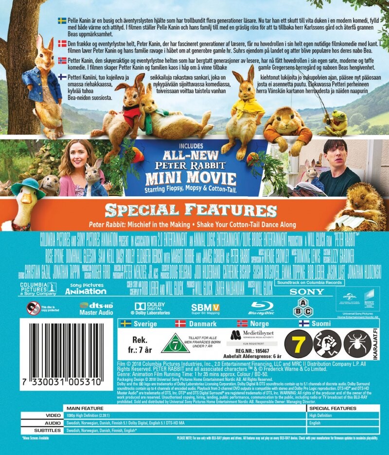 Peter Kanin / Peter Rabbit - 2018 - Blu-Ray