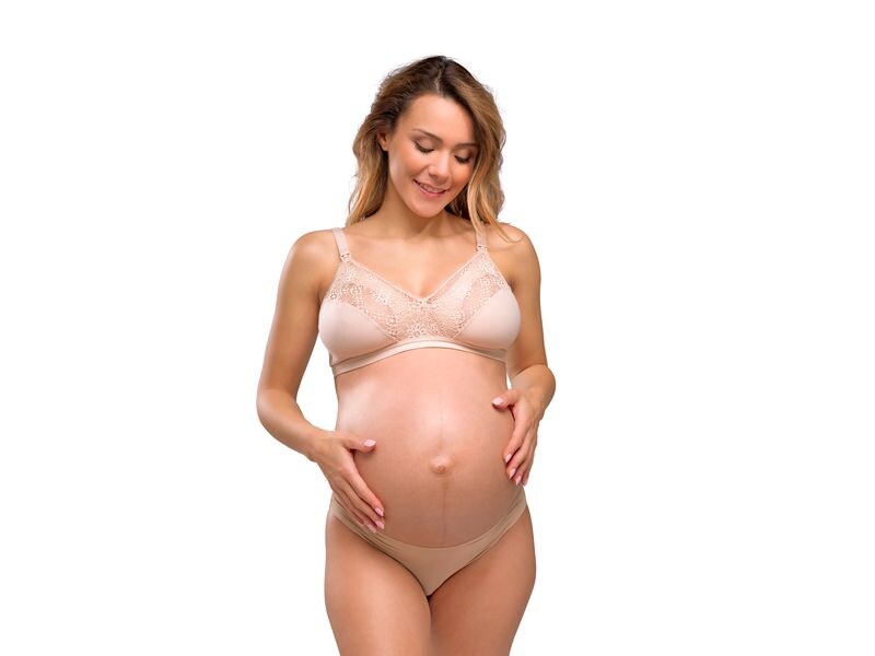 Carriwell Still-BH Beige M Haut-zu-Haut-Kontakt mit Ihrem Baby