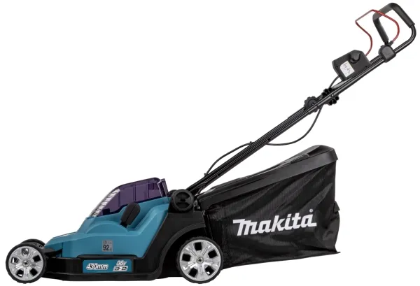 Makita DLM432PT2 - Græsslåmaskine - ledningfri - 18 V - 5 Ah - 2 batterier - 3600 opm - 43 cm - 17.5 kg