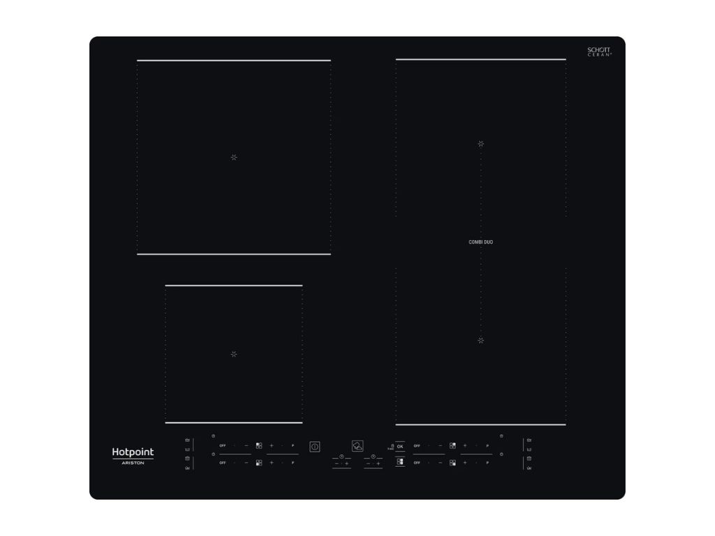 PLACA DE INDUÇÃO HOTPOINT HB 4860B NE PRETA 60 CM