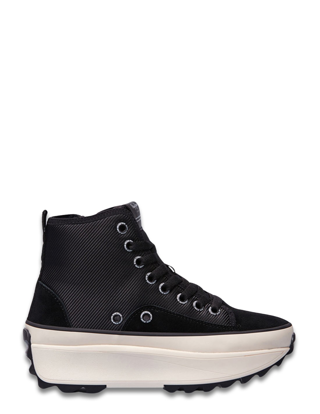 pepe jeans Sneakers Montante Femme Woking City Noir/Blanc