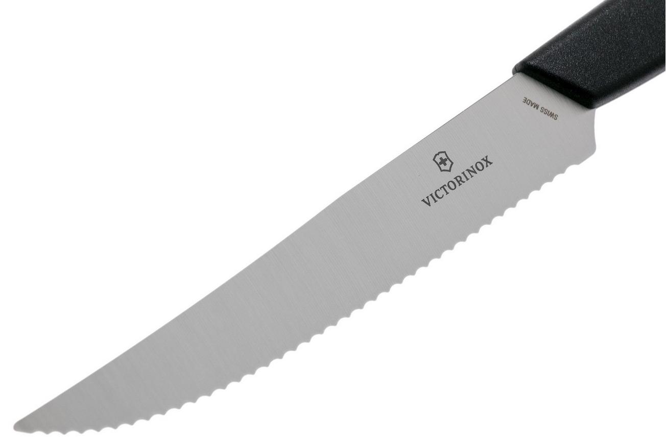 Victorinox Swiss Modern 6.9003.12W steakmes 12 cm, zwart