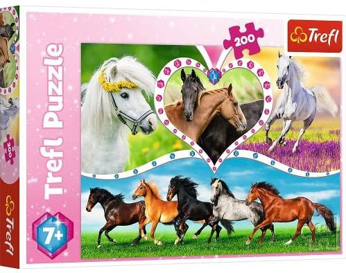 Trefl - Prachtige Paarden - Puzzel - Multikleur - 200 Elementen
