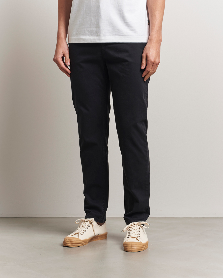 BOSS ORANGE Tapered Fit Cotton Chinos Black