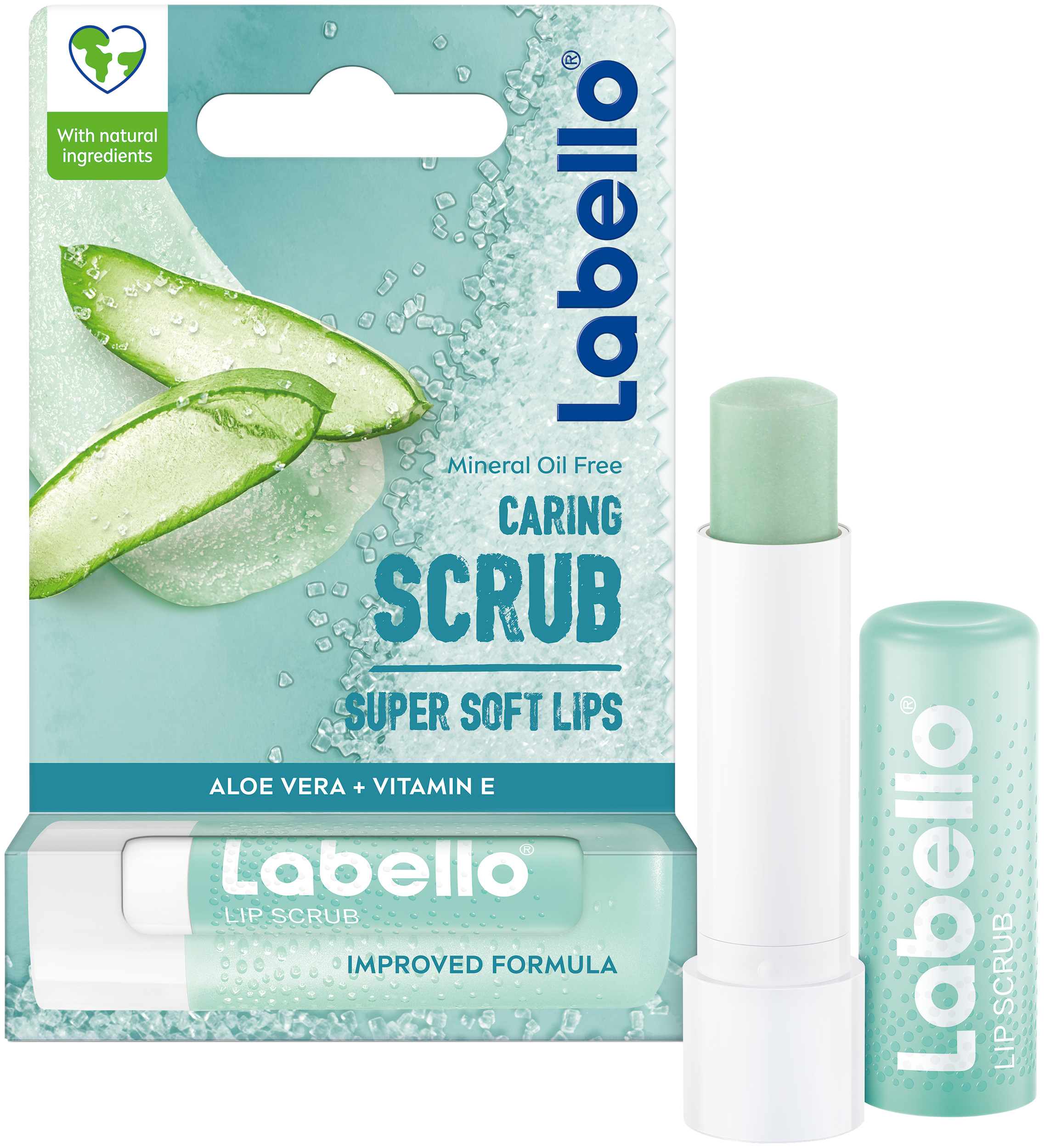 Labello Caring Lip Scrub Aloe Vera Stick 4.8 g