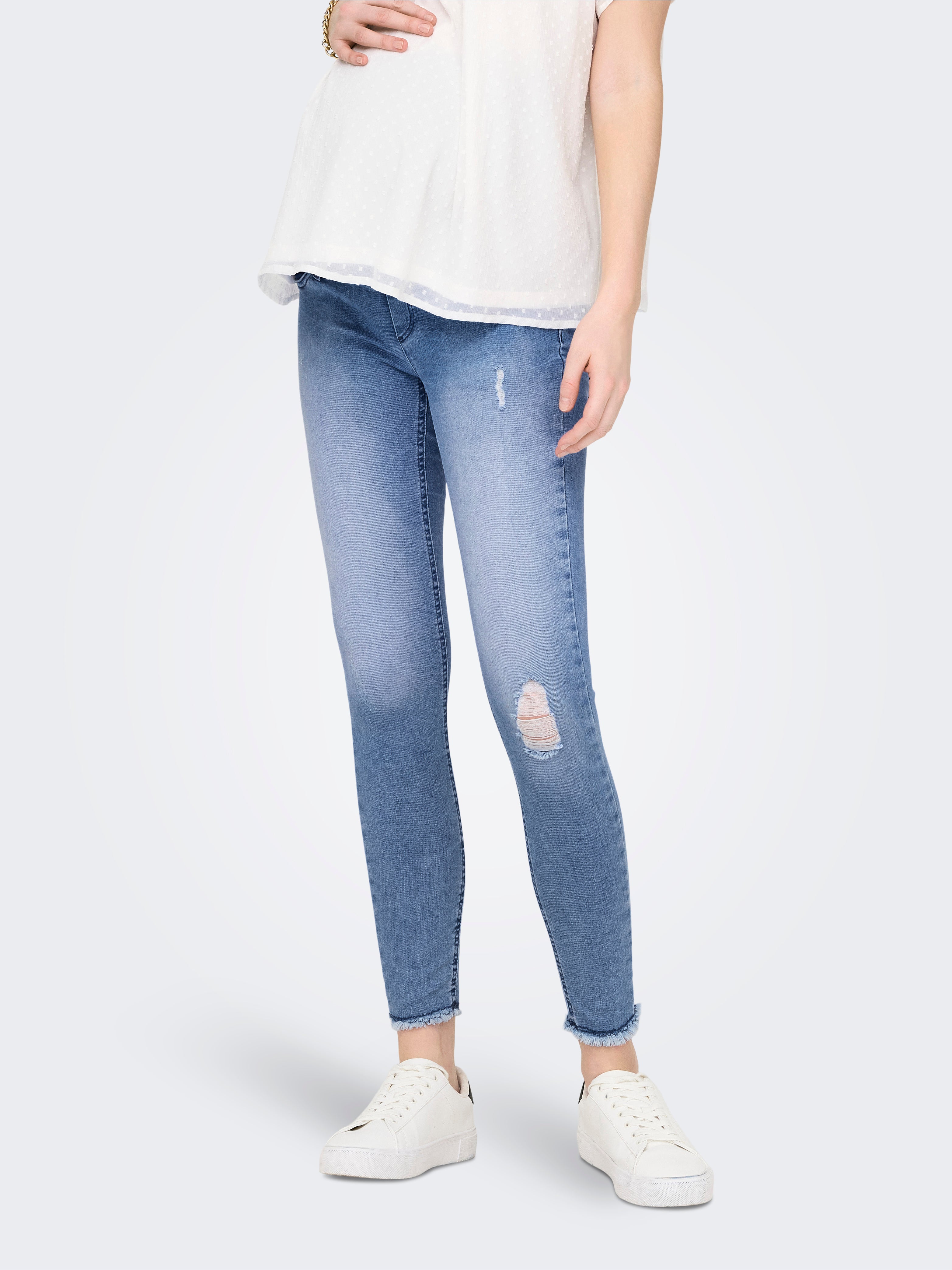 OLMBLUSH Mittlere Taille Skinny Fit Jeans Light Blue Denim