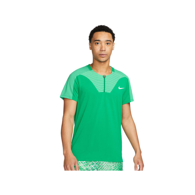 Polo tennis Nike vert ADV Slam Roland Garros