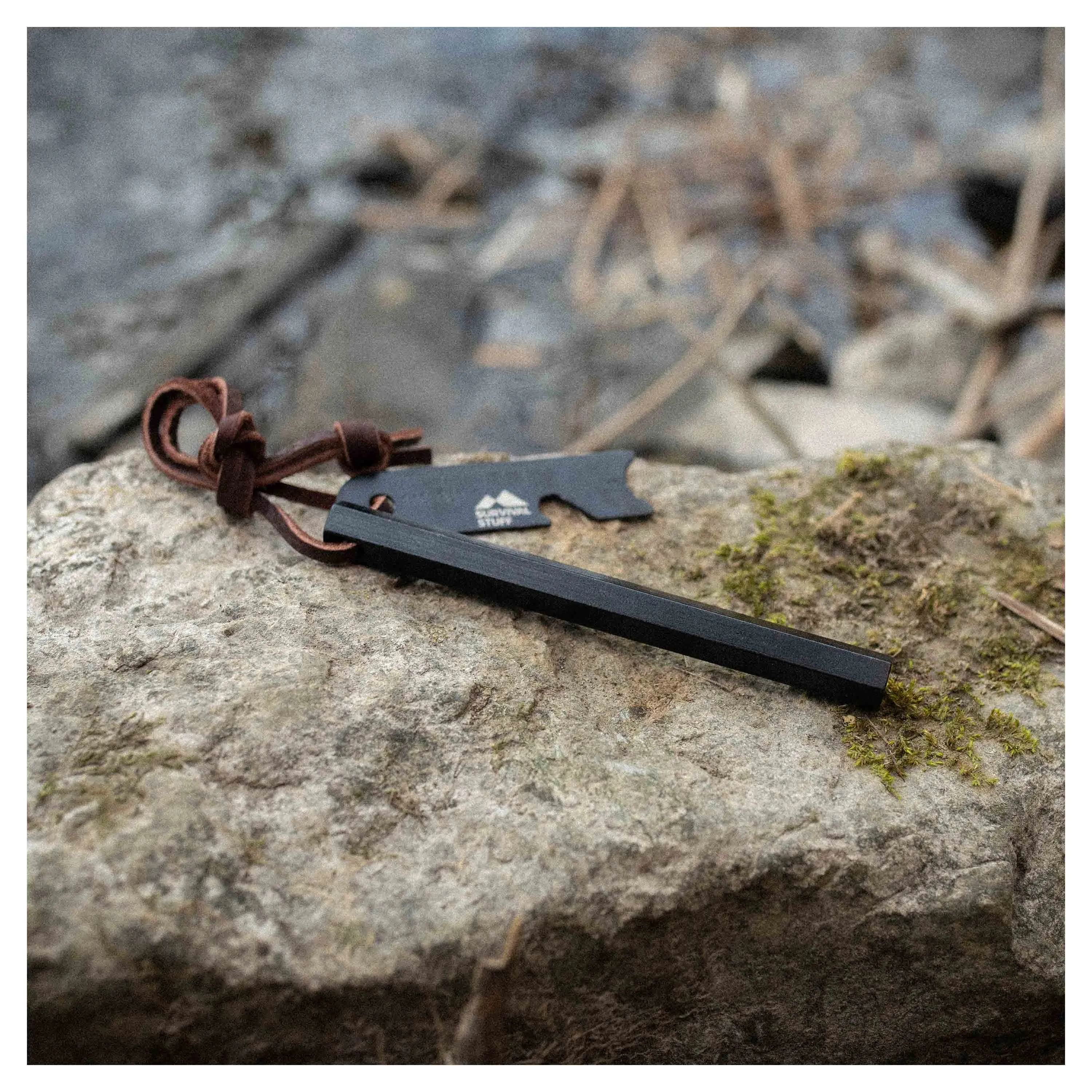 Survival Stuff -  Survival Stuff Feuerstahl HEXA mittel schwarz