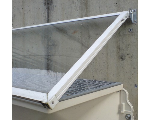 Wolfa lichtkokerafdekking ESG 5 mm voor lichtkoker 101x43 cm (afmetingen afdekking 110x54 cm) incl. montagemateriaal