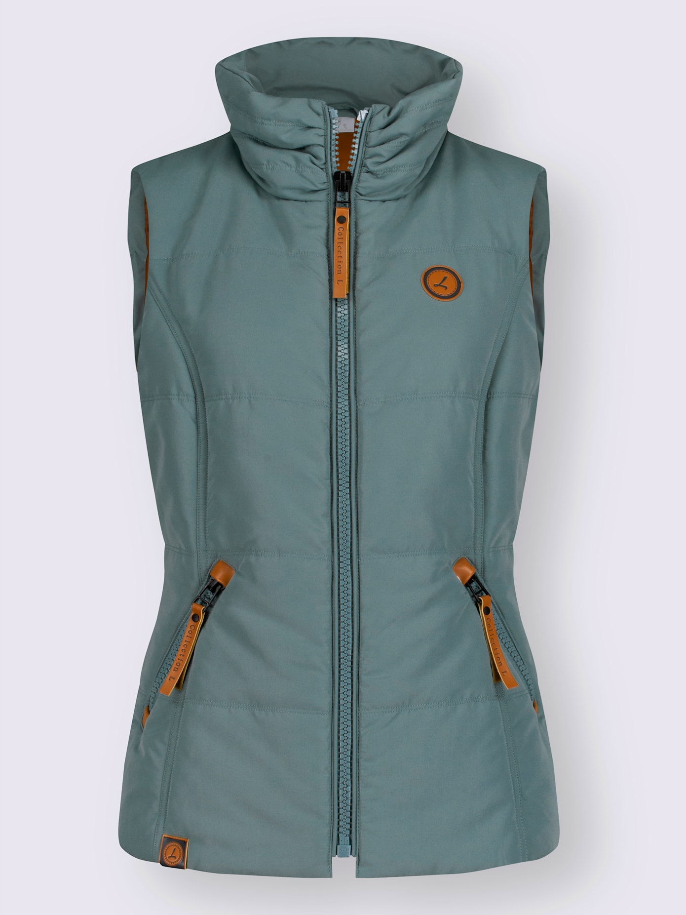 Gilet matelassé joli aspect contrasté