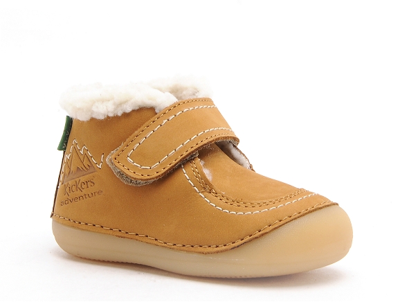 Kickers boots bottine bebe somoons marron