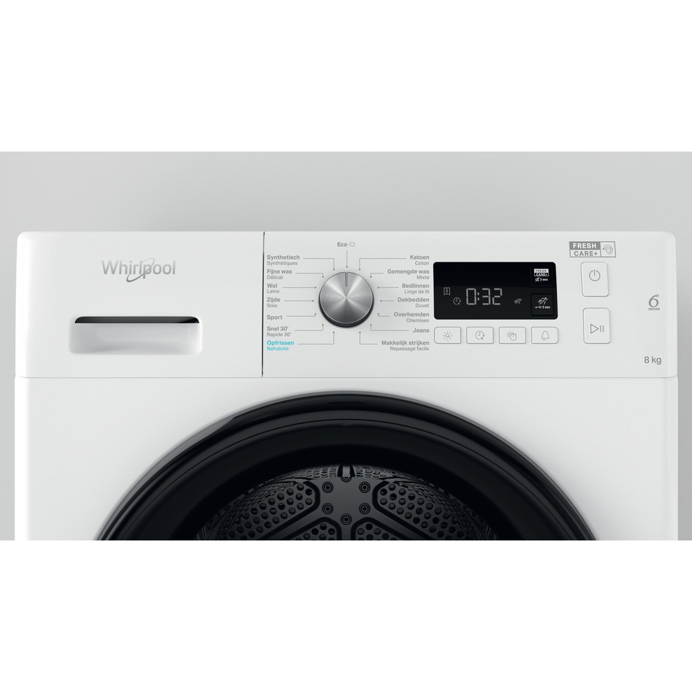 Whirlpool warmtepomp droogkast FFTM1182BBER - 8 kg