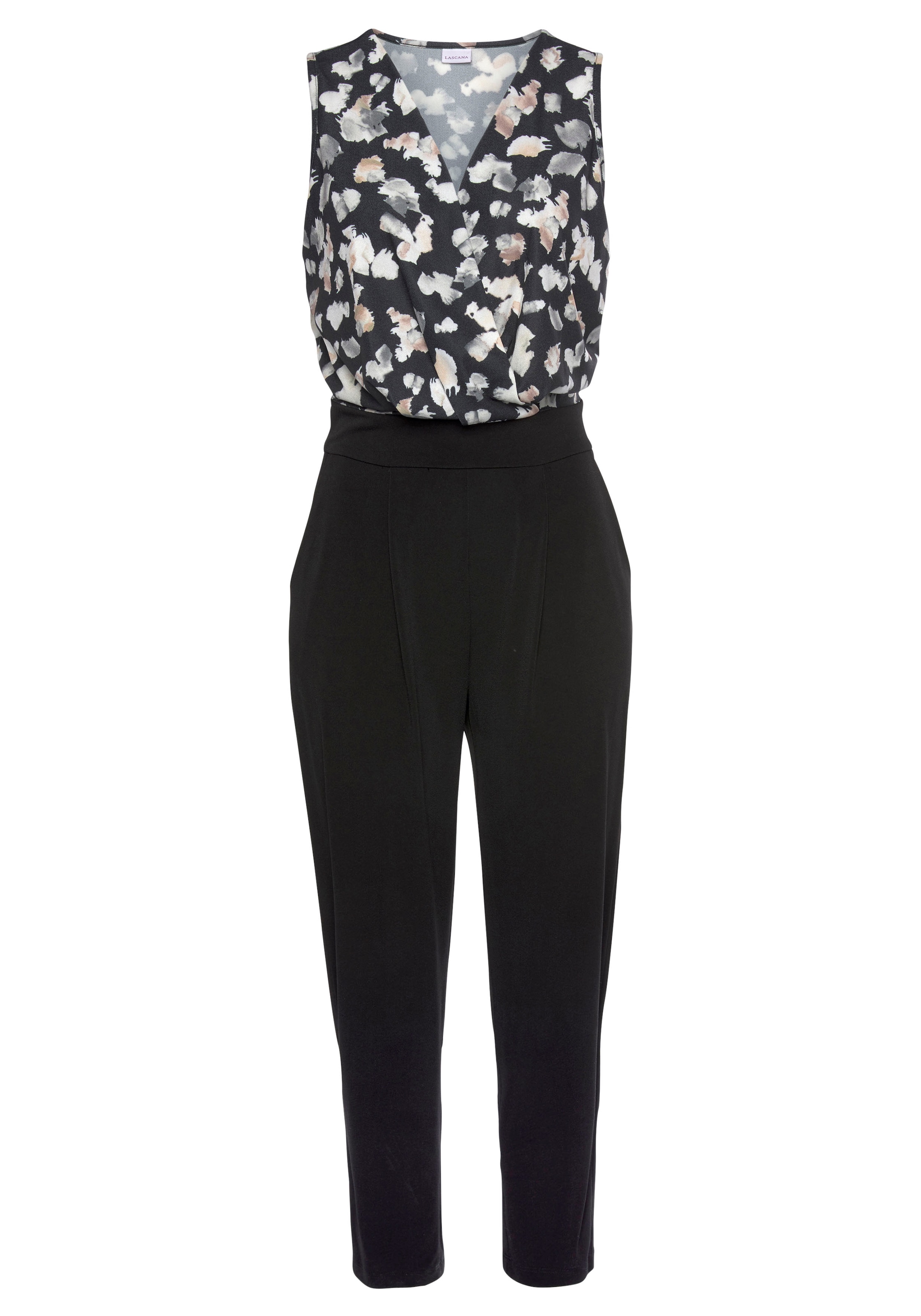 LASCANA Overall , mit bedrucktem Oberteil, eleganter Jumpsuit, Business-Look, festlich
