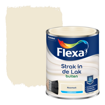 Flexa Strak in de Lak buitenlak zijdeglans roomwit 750 ml