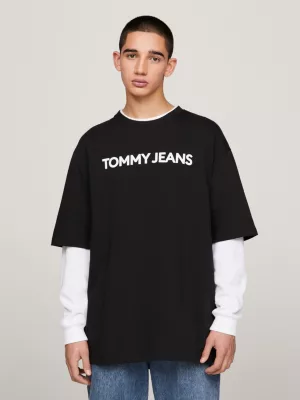 Camiseta oversized com logo