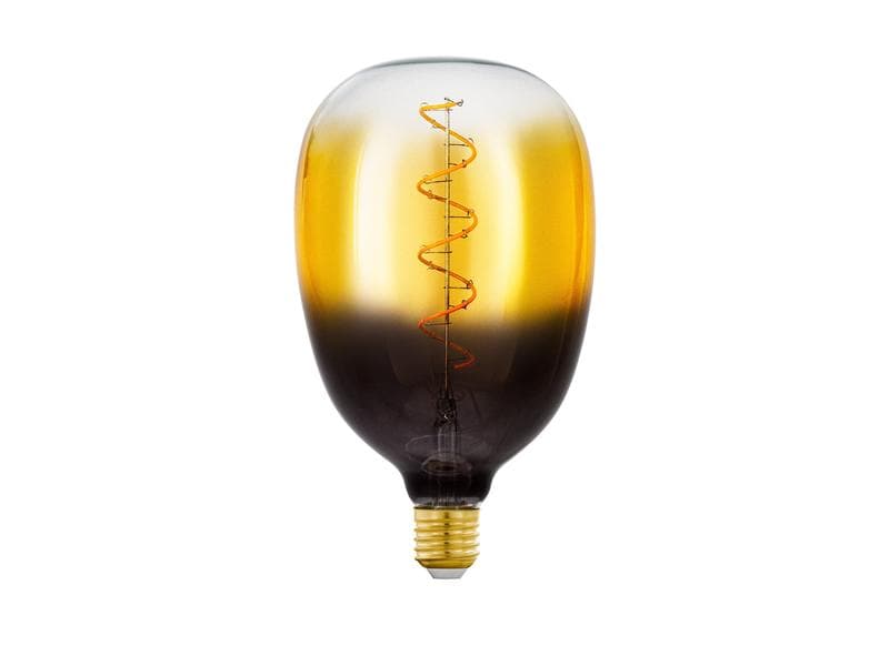 EGLO Leuchten Lampe 4 W E27 Braun-Schwarz-Transparent Lampe mit warmweissem Farbton
