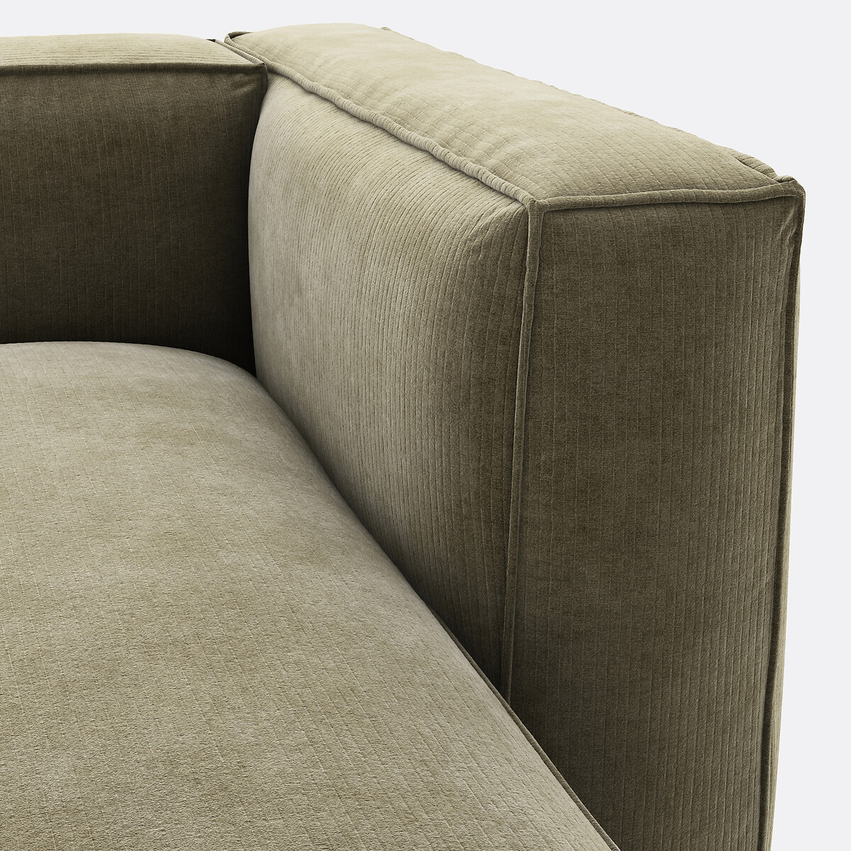 LA REDOUTE INTERIEURS<br>Sofá retangular em veludo vintage Seven