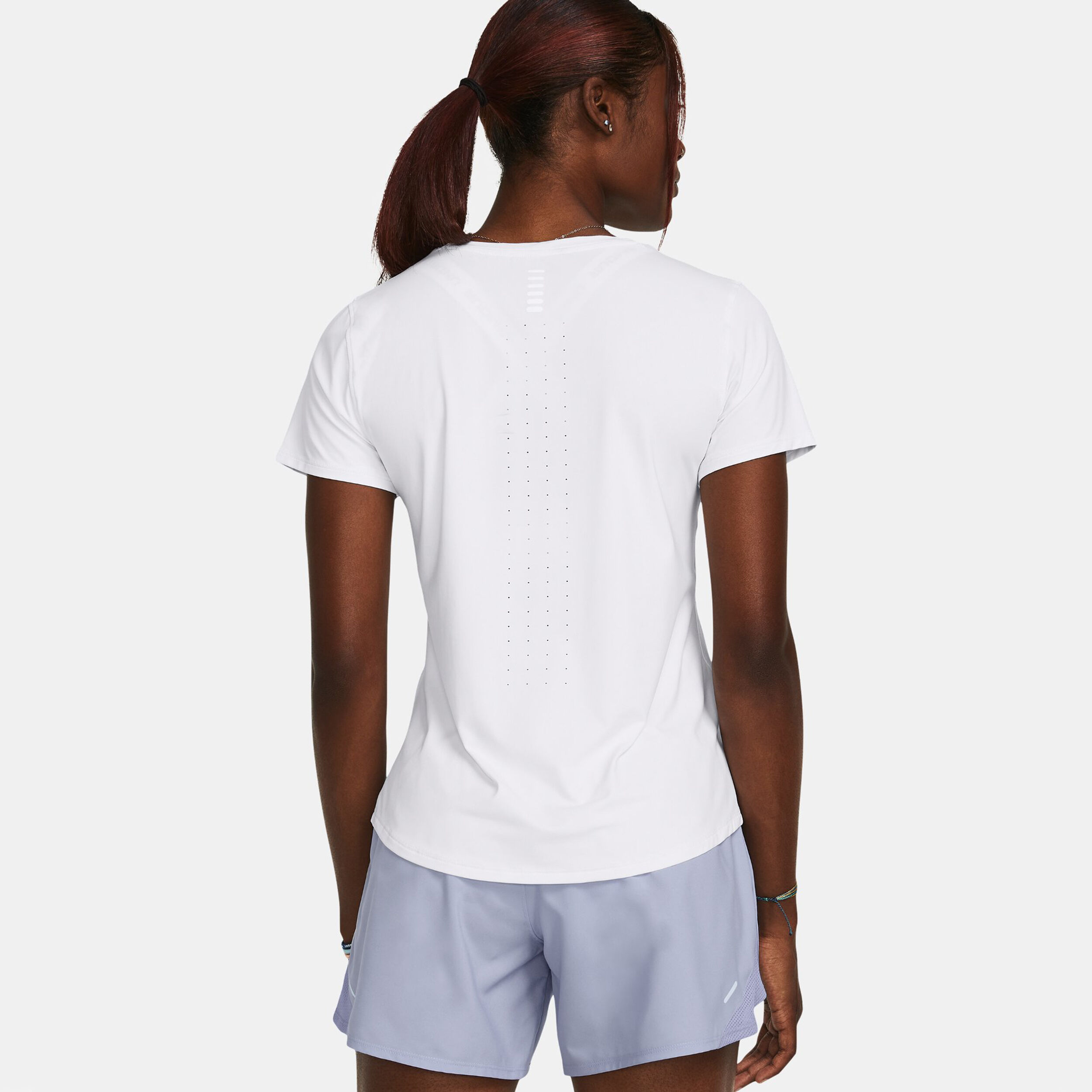 Under Armour Laser SS Maillot De Course Femmes - Blanc