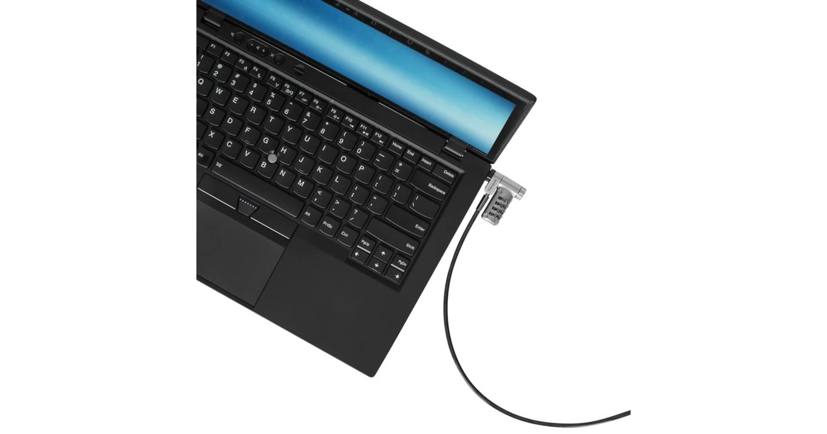 TargusDEFCON Ultimate Universal Serialised Combination Cable Lock with Slimline Adaptable Lock Head diefstalbeveiliging