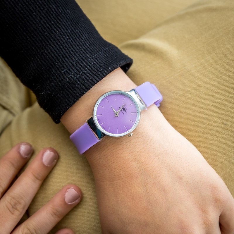 Montre Femme M. JOHN bracelet Silicone Violet