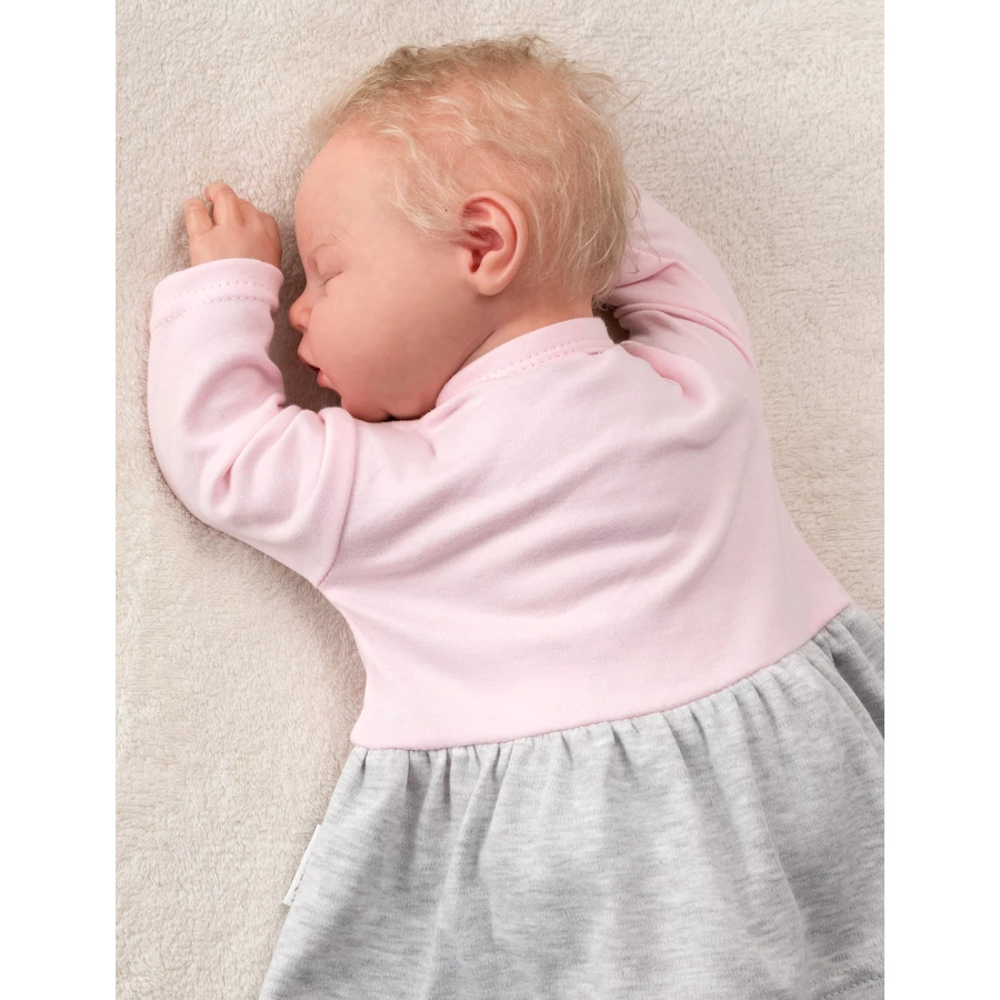 Baby Sweets Kleid Lieblingsstücke grau rosa