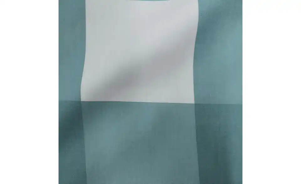 Perkal Bettwäsche-Set 200 cm 135 cm Aquablau 135x200 cm