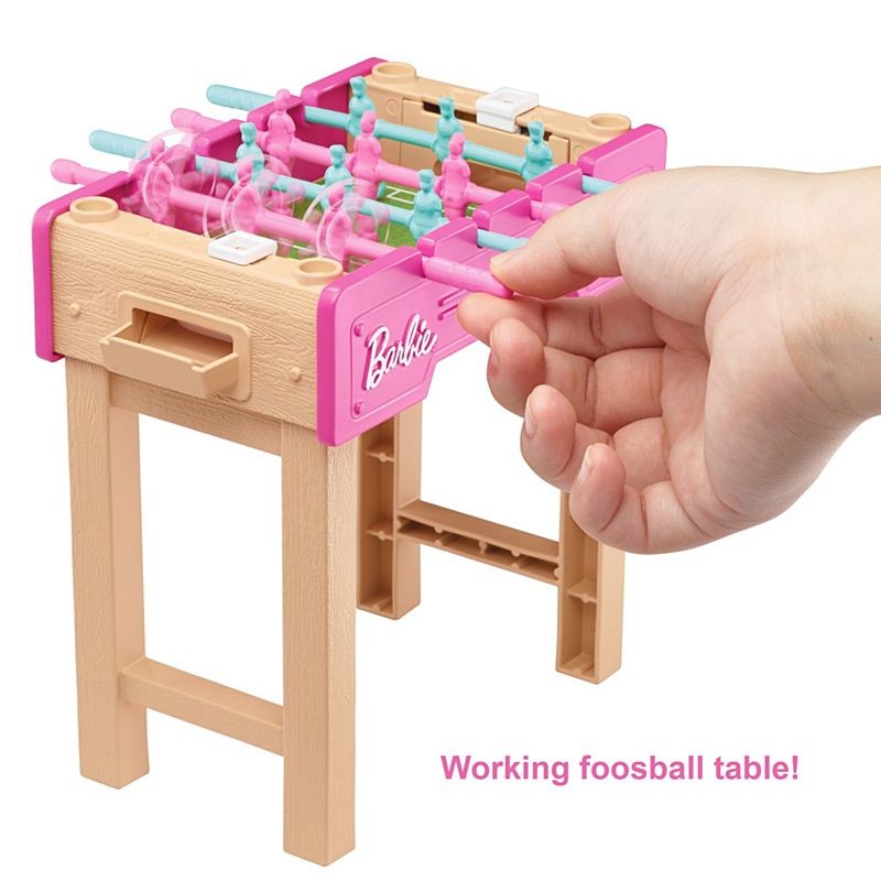 Barbie - Bordfodbold og Kæledyr Mini Legesæt (GRG77)