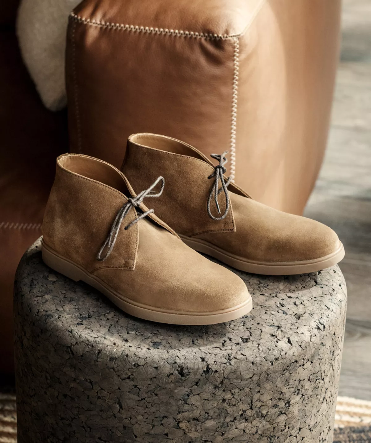 Bottines Sahara Daim Camel