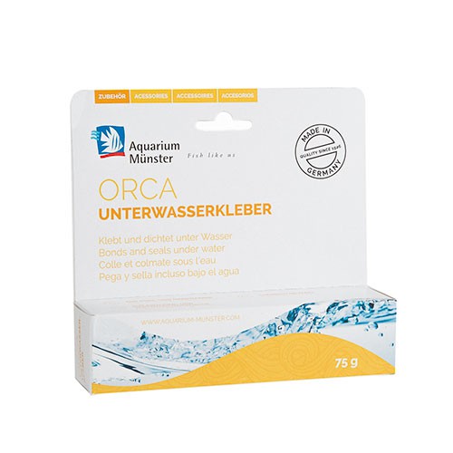 Aquário Münster Orca em silicone preto para aquários