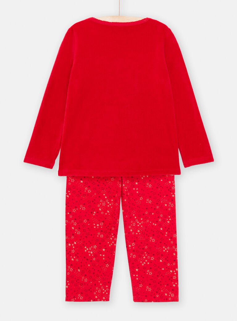 Pyjama NOEL rouge pour enfant fille