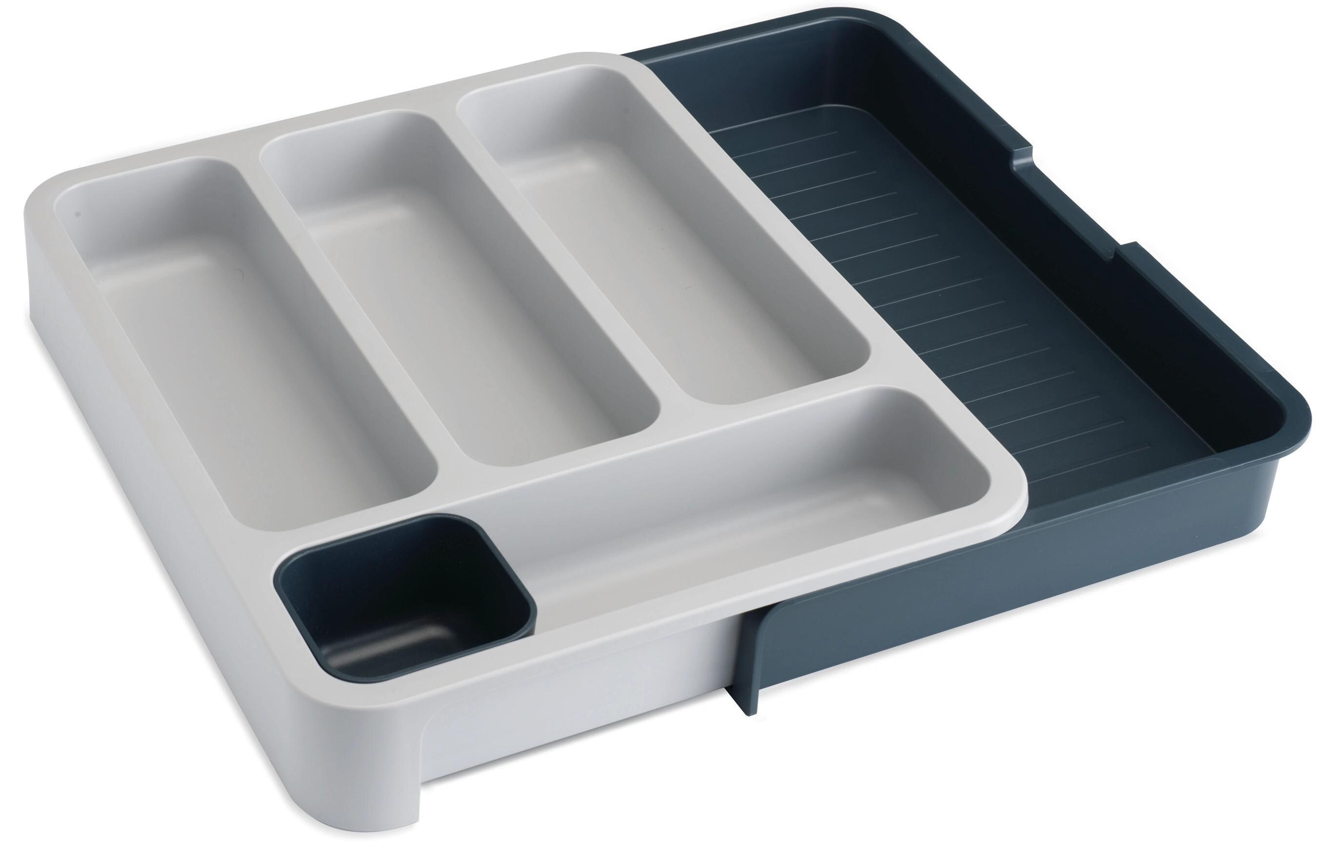 Besteckkasten DrawerStore Grau/SchwarzAusziehbarer Besteckbehälter