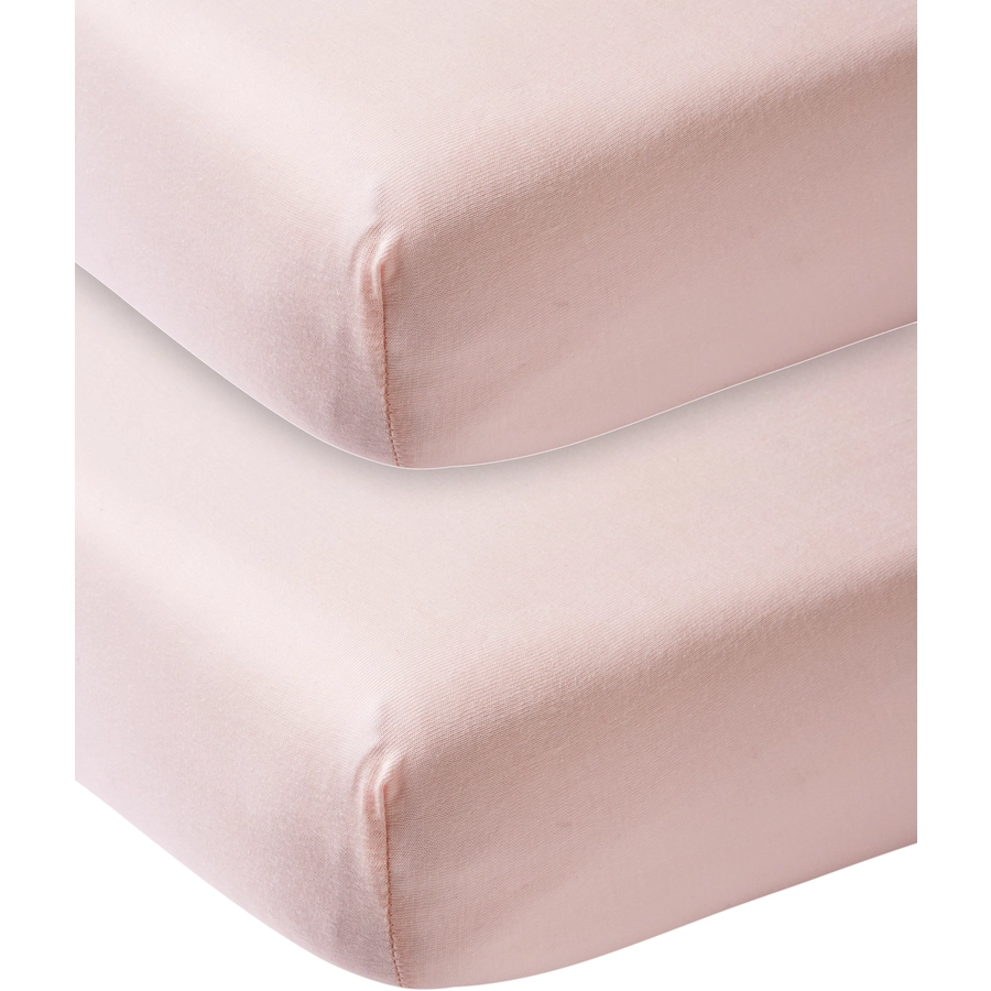 Meyco Jersey Spannbettlaken 2er Pack 40 x 8090 cm hellrosa