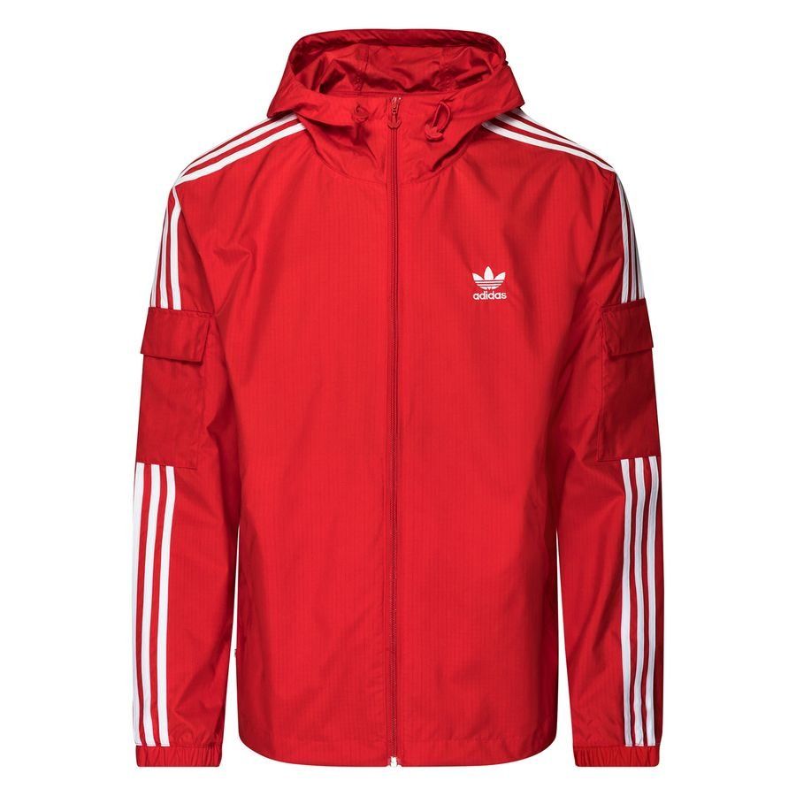 adidas Originals Coupe-Vent Adicolor Classics 3-Stripes FZ - Rouge/Blanc