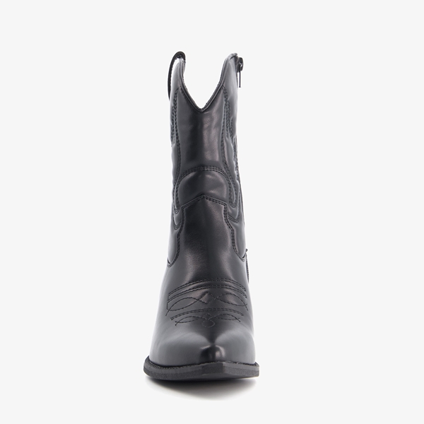 Blue Box lage dames western boots zwart