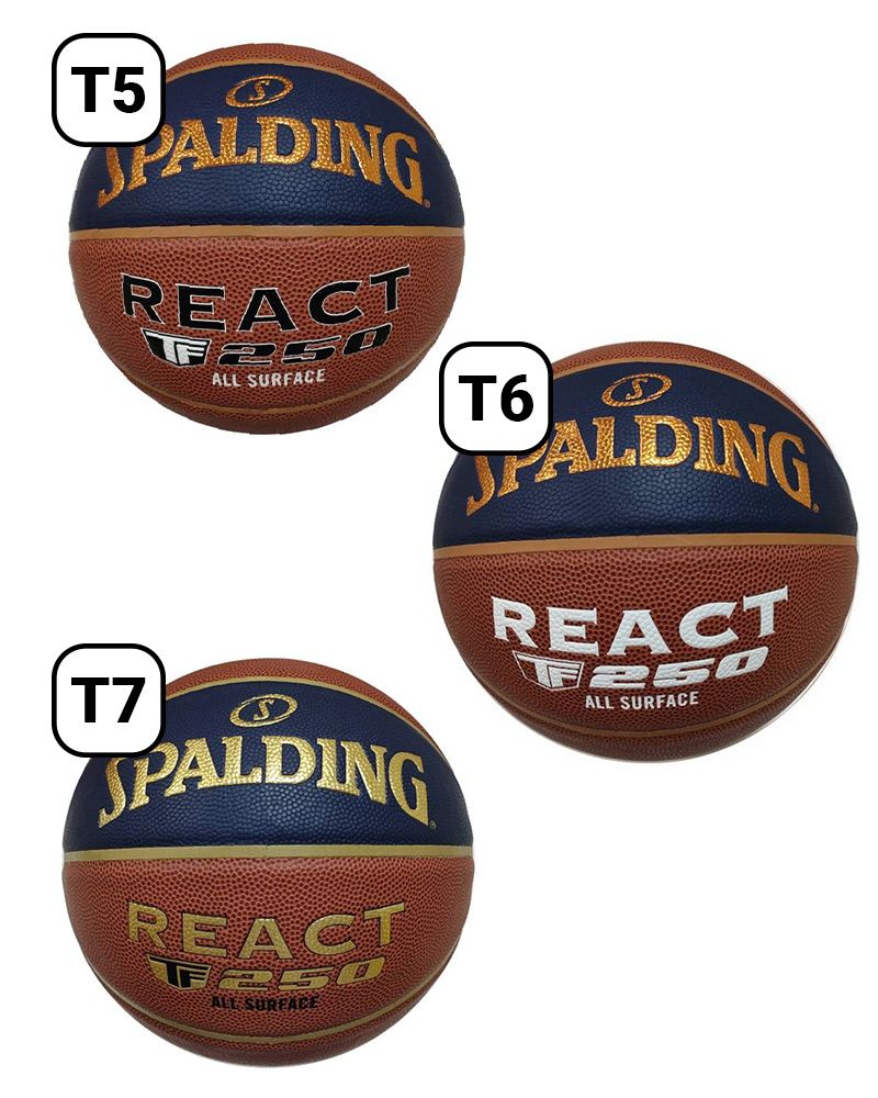 Ballon de basket Spalding React TF Orange